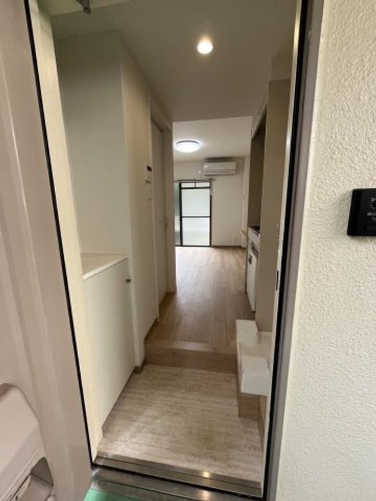 ハイツフジの玄関