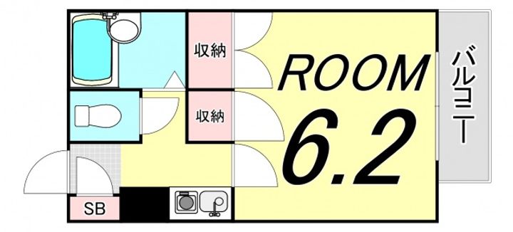 広島県広島市西区南観音3(マンション)の賃貸物件の間取り