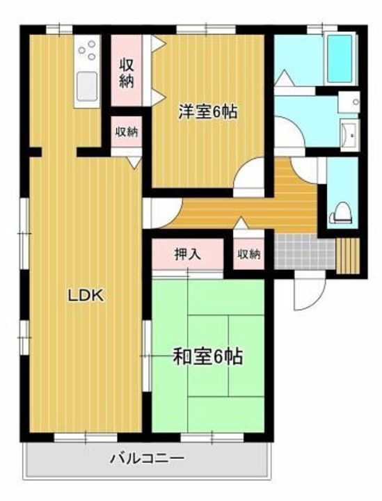 フォブール宮浦A棟の間取り