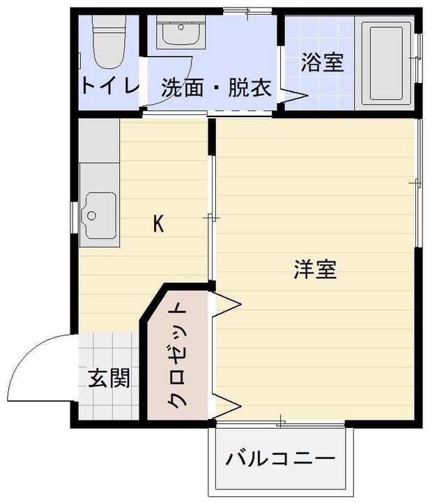 コーポホープ Bの間取り