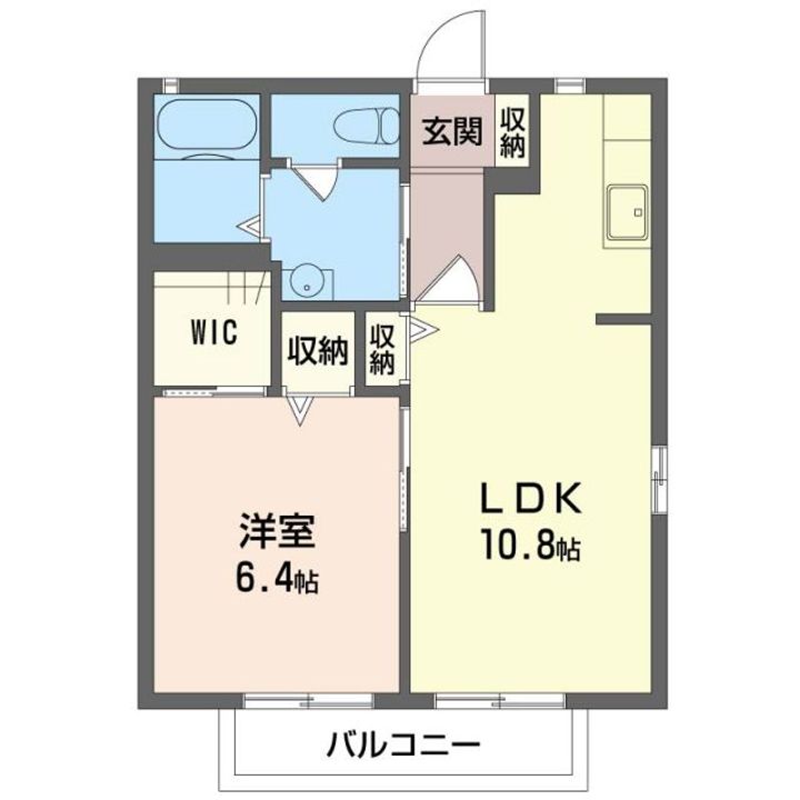 群馬県邑楽郡大泉町大字吉田(アパート)の賃貸物件の間取り