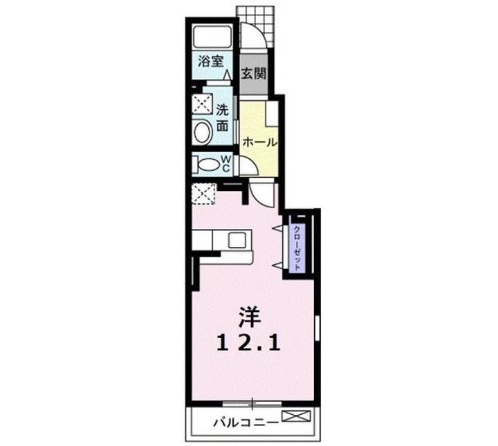 青森県弘前市大字泉野1(アパート)の賃貸物件の間取り