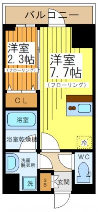 レジディア都立大の間取り