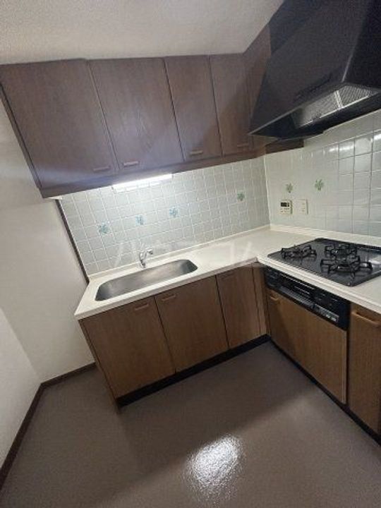 タウン唐山F棟のキッチン