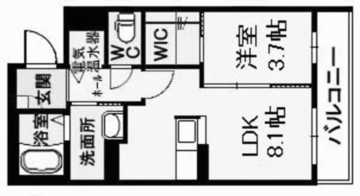 広島県福山市花園町2(アパート)の賃貸物件の間取り