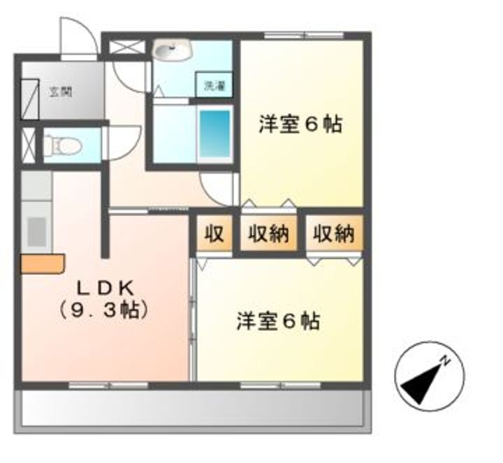 メルベーユの間取り