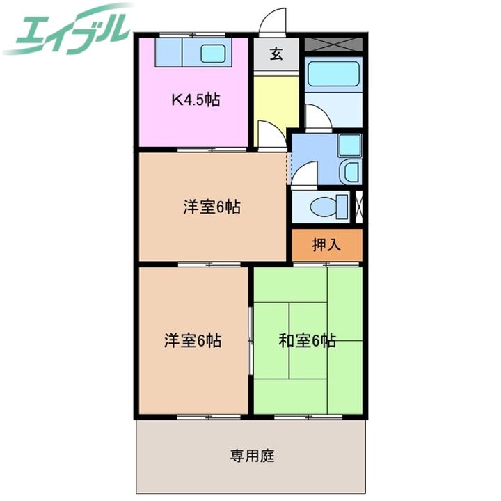 エルシャトー鴻之台の間取り