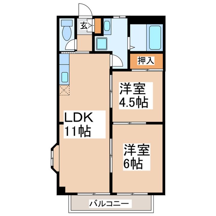 レジデンス山本IIの間取り