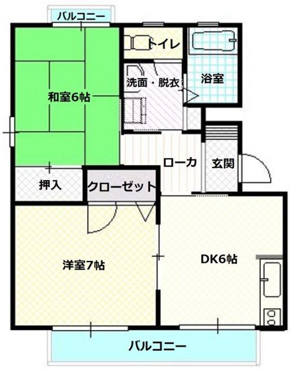 ディアス和 A棟の間取り