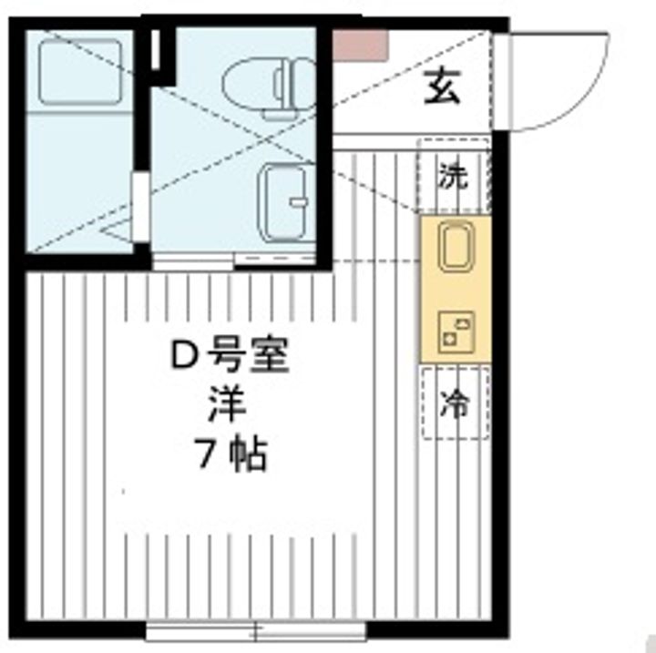神奈川県横浜市保土ヶ谷区岩井町(アパート)の賃貸物件の間取り