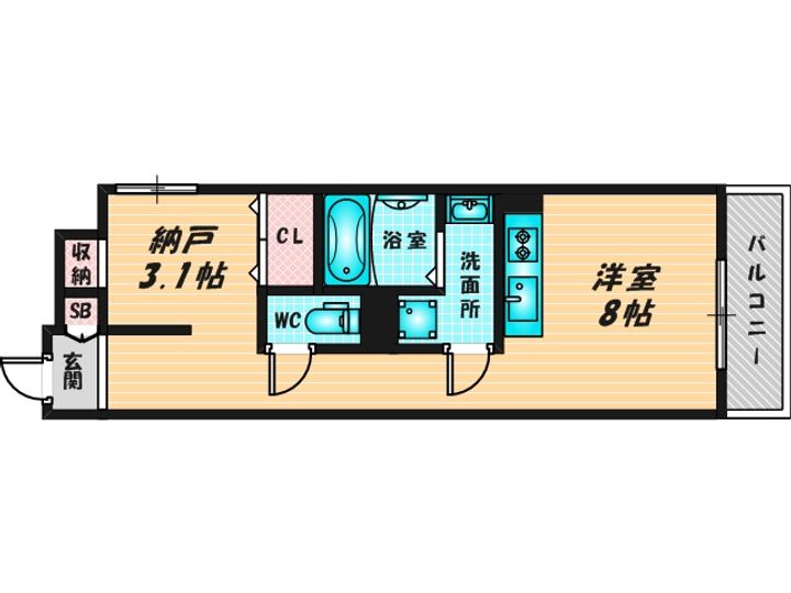 S-MOVE大阪鶴見の間取り