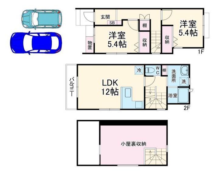 神奈川県藤沢市鵠沼神明5(一戸建)の賃貸物件の間取り
