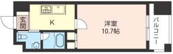 エスティメゾン銀座の間取り