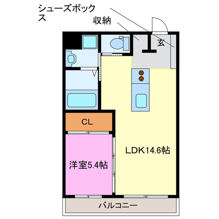 静岡県浜松市中央区積志町(マンション)の賃貸物件の間取り