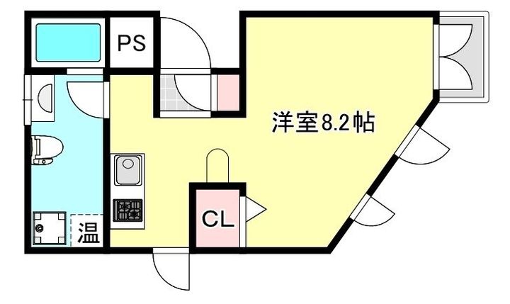 大阪府大阪市北区大淀中2(マンション)の賃貸物件の間取り