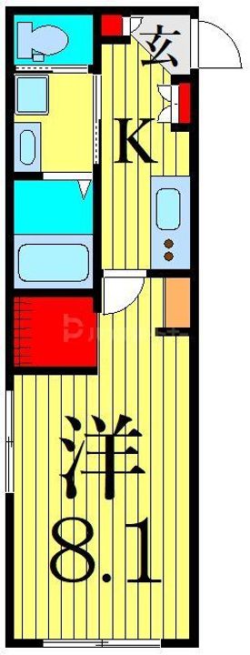 東京都葛飾区東立石2(アパート)の賃貸物件の間取り