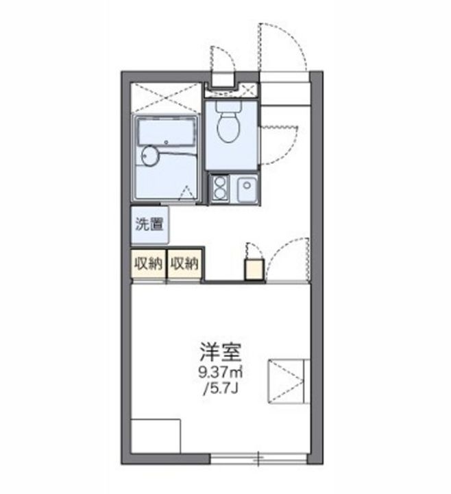 レオパレス谷万成の間取り