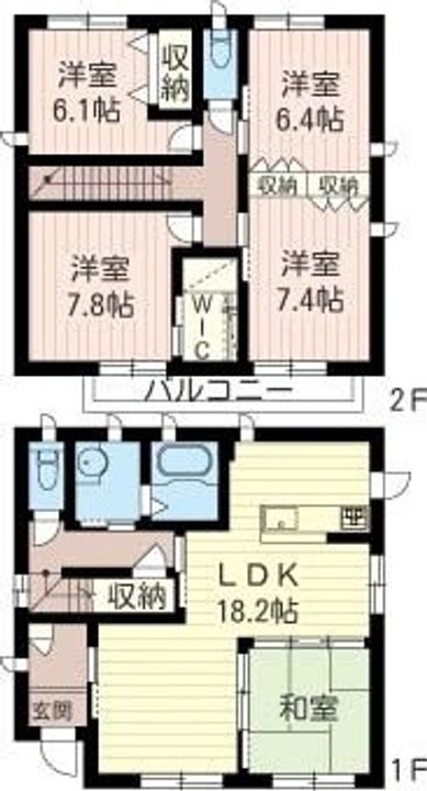 群馬県太田市東本町(一戸建)の賃貸物件の間取り