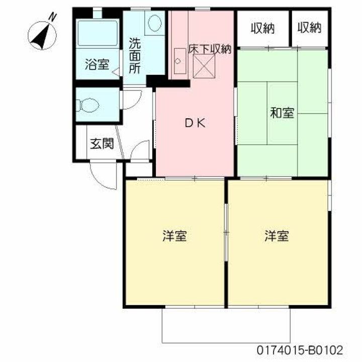 シャーメゾン・K B棟の間取り