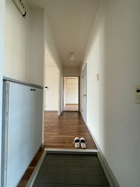 岡山県倉敷市新田(アパート)の賃貸物件の玄関