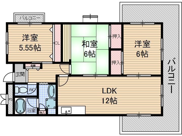 ヌーヴェルシャトーの間取り