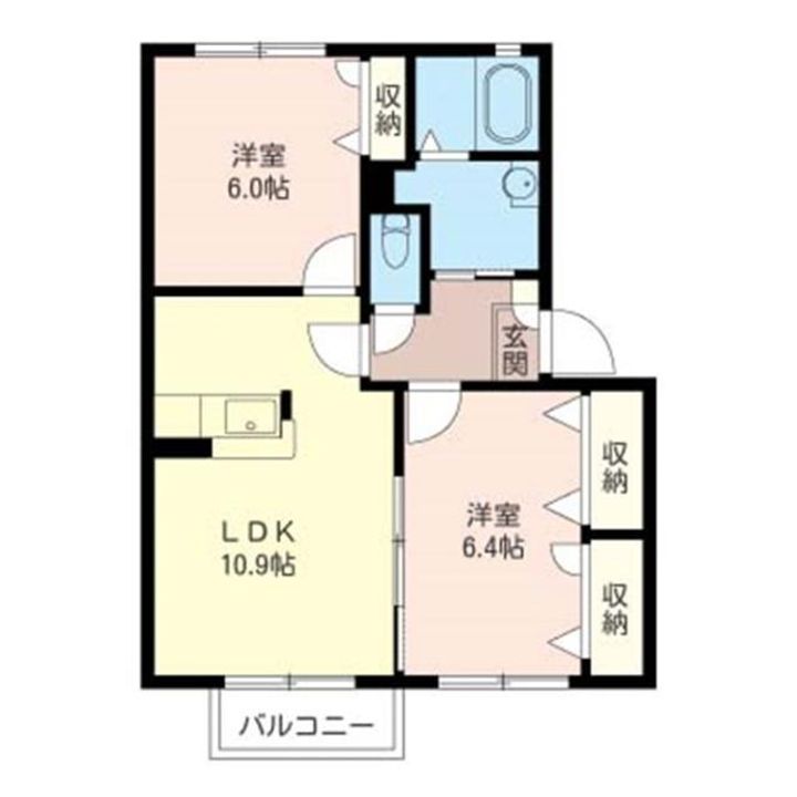 ケイコーポA(三室町)の間取り
