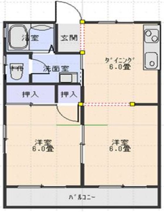 ドリームコーポの間取り