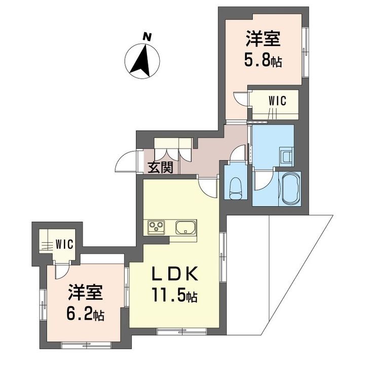 フラッツ秋津の間取り
