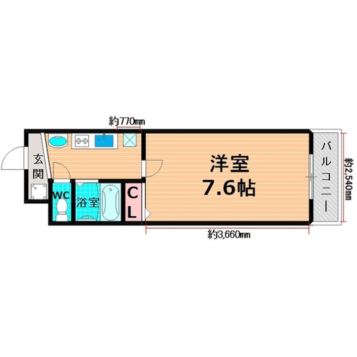 アップルガーデンコート城東の間取り