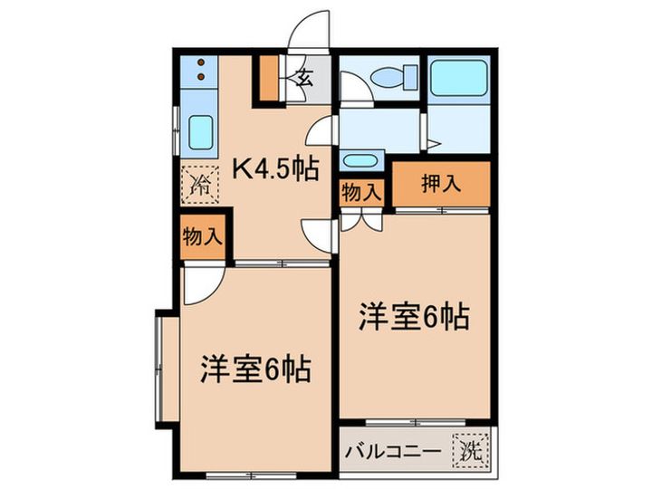 レジデンス井野Aの間取り