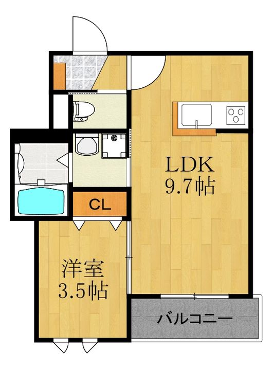 神奈川県川崎市幸区下平間(マンション)の賃貸物件の間取り