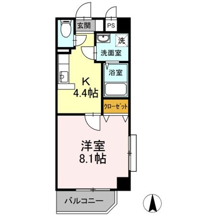 アベニューあいざわの間取り