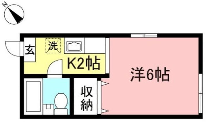 東京都府中市紅葉丘3(アパート)の賃貸物件の間取り