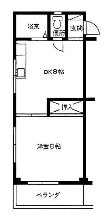 マンション寿の間取り