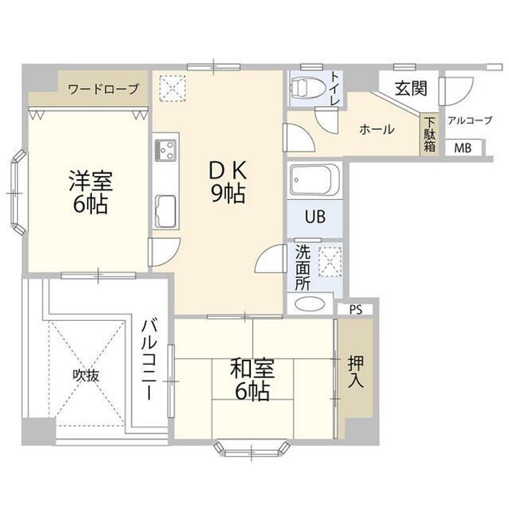 Kカーサの間取り