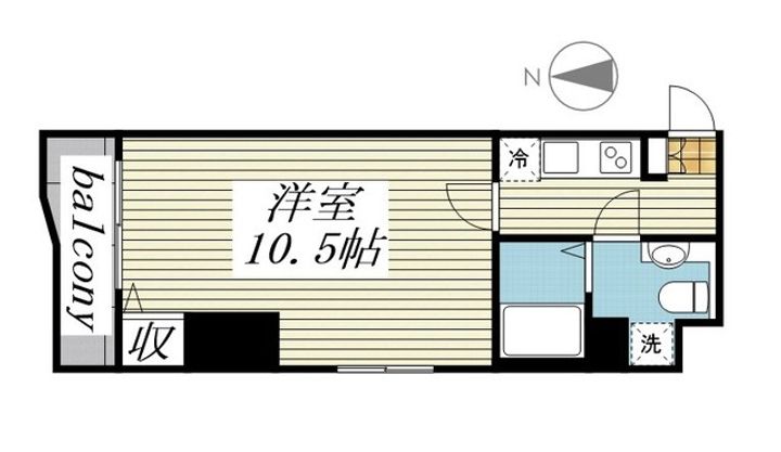 東京都渋谷区広尾5(マンション)の賃貸物件の間取り