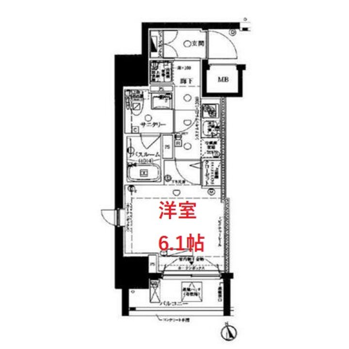 クレヴィスタ大森の間取り