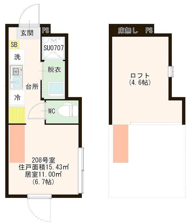 東京都板橋区前野町4(アパート)の賃貸物件の間取り