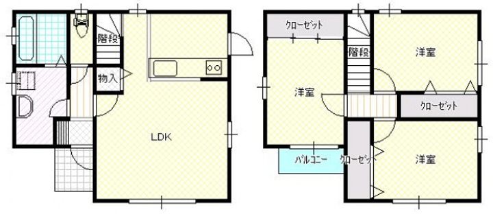 広島県広島市安佐南区川内2(一戸建)の賃貸物件の間取り