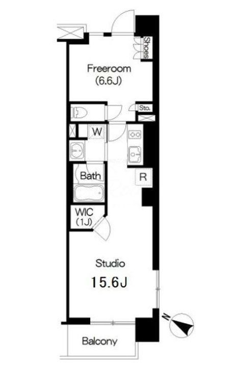 Brillia ist 三軒茶屋 ブラッサムテラスの間取り