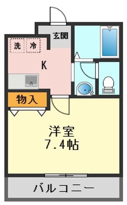 東京都江戸川区西小岩4(マンション)の賃貸物件の間取り
