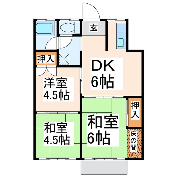 三宝ハイツの間取り