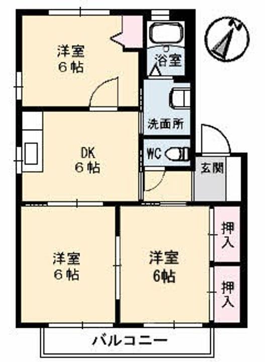 広島県江田島市大柿町大原(アパート)の賃貸物件の間取り
