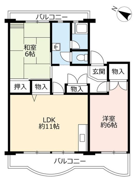 UR南花台の間取り