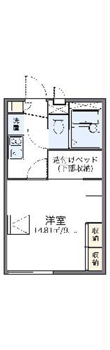 レオパレス花咲の間取り