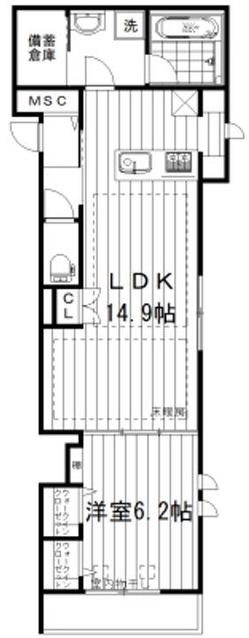 LeBois中野の間取り