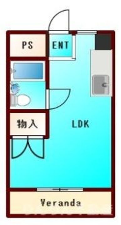 徳島県徳島市万代町5(マンション)の賃貸物件の間取り
