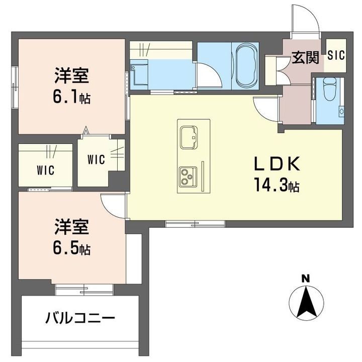ルーエ清瀬の間取り