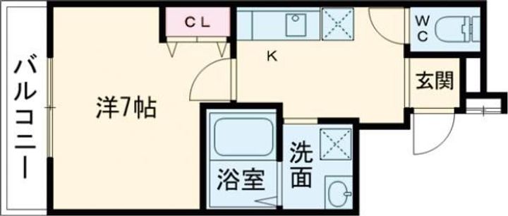 大阪府堺市西区上野芝町4(アパート)の賃貸物件の間取り
