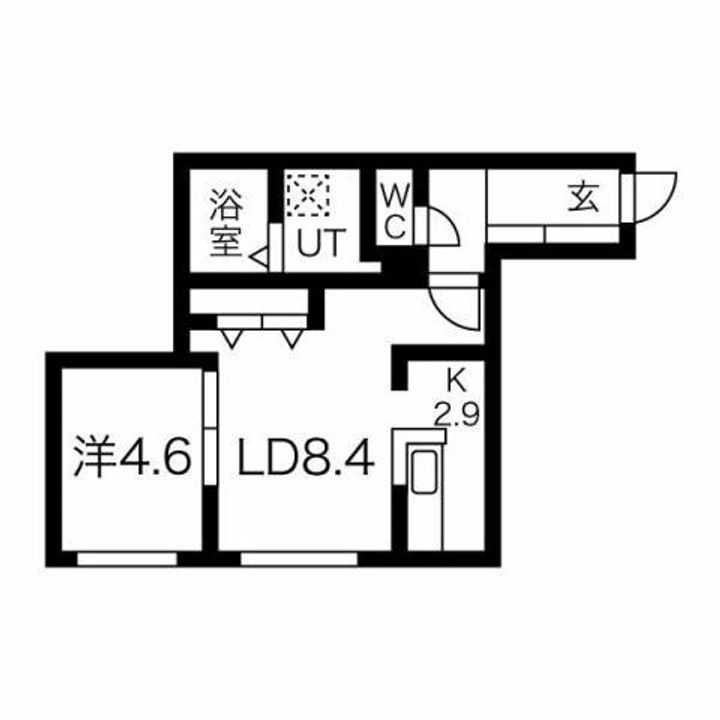 ブランシャールALAIN琴似の間取り
